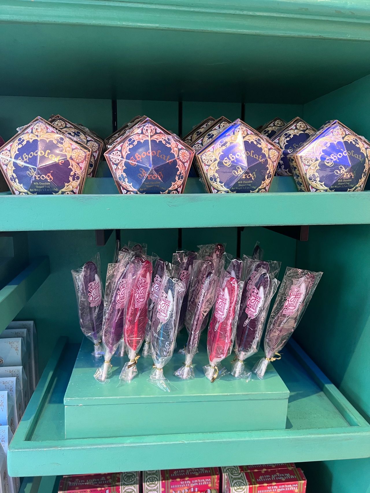 Chocolate Frogs in Honeydukes