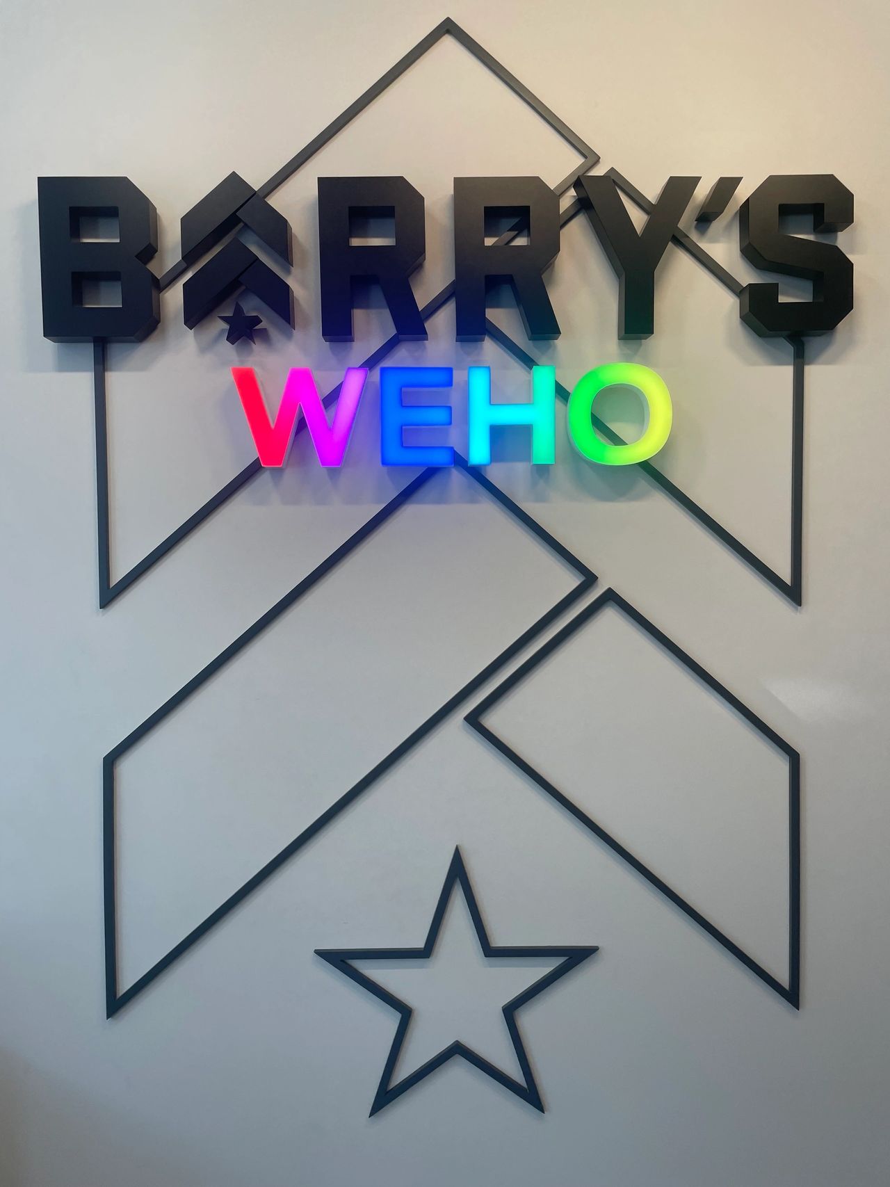 Barry’s West Hollywood sign Barry’s West Hollywood sign